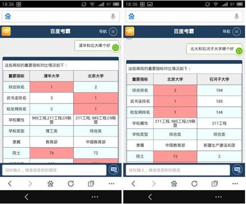 百度考霸的主要功能