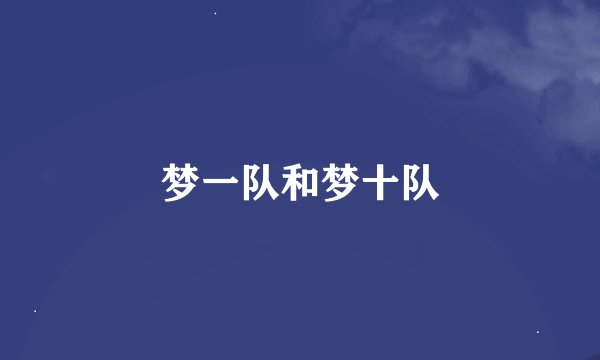 梦一队和梦十队