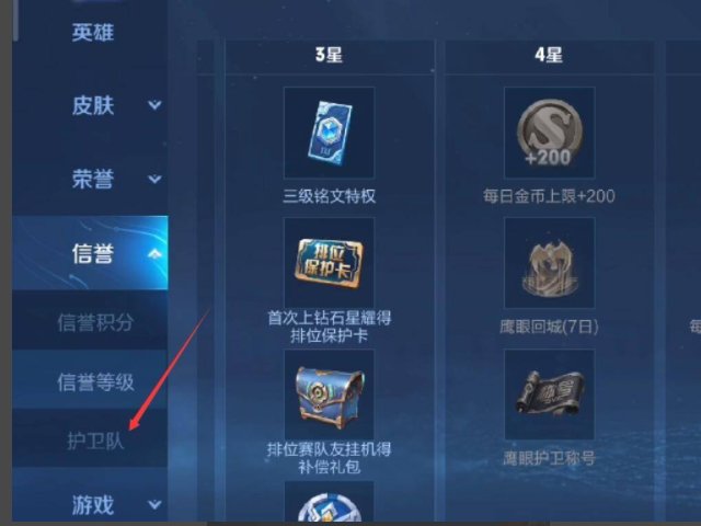 《王者荣耀》为什么申请不了鹰眼护卫队?