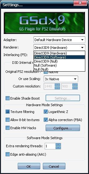 PS2模拟器 模拟游戏的时候画面有黑线 求大手详细教我如何处理