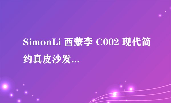 SimonLi 西蒙李 C002 现代简约真皮沙发 单人位（三星全头层）-详细介绍