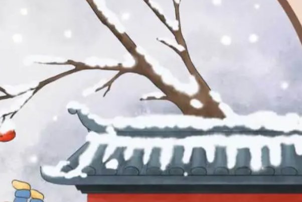 描写小雪节气的古诗天下撒来云母粉