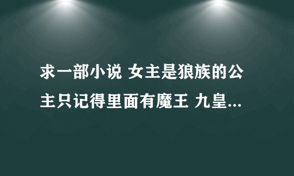 求一部小说 女主是狼族的公主只记得里面有魔王 九皇子什么的非常好看的魔幻小说