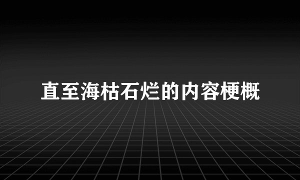 直至海枯石烂的内容梗概
