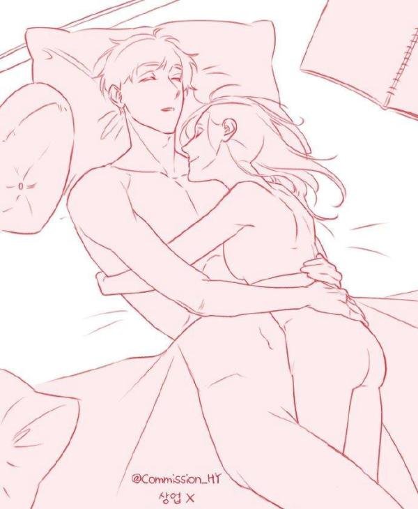 【板绘素材】浪漫氛围感拉满的情侣互动💕(双人/互动/姿势参考)