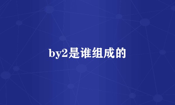 by2是谁组成的