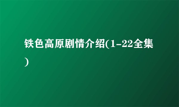 铁色高原剧情介绍(1-22全集)
