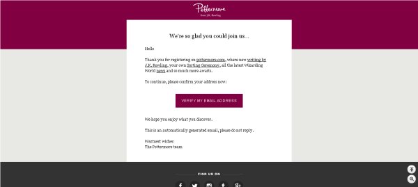 新版pottermore 攻略,好叭,就先说说咋样注册的,最好附上注册前的页面,和注册完的页面