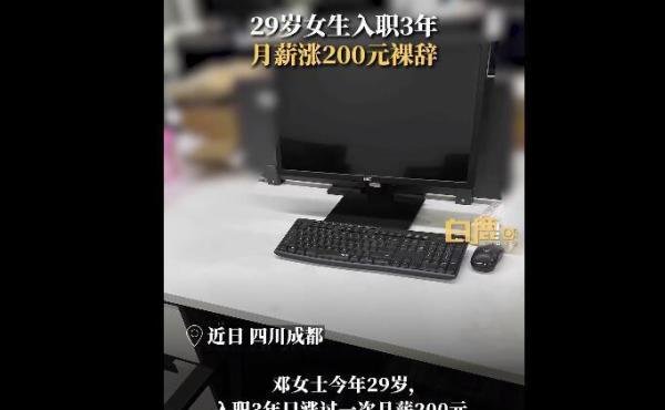 阿拉丁中文网：29岁女性入职三年只涨薪200，直接裸辞！