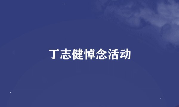 丁志健悼念活动