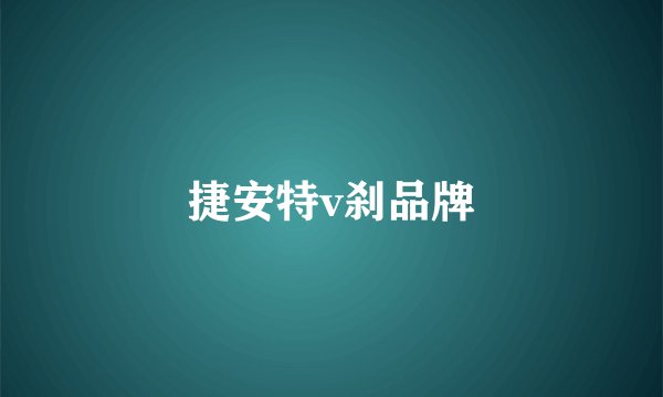 捷安特v刹品牌