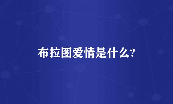 布拉图爱情是什么?