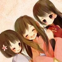 三人闺蜜的QQ分组、头像、签名,以及闺蜜群的名称、头像和群简介