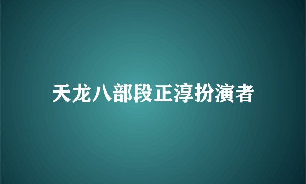 天龙八部段正淳扮演者