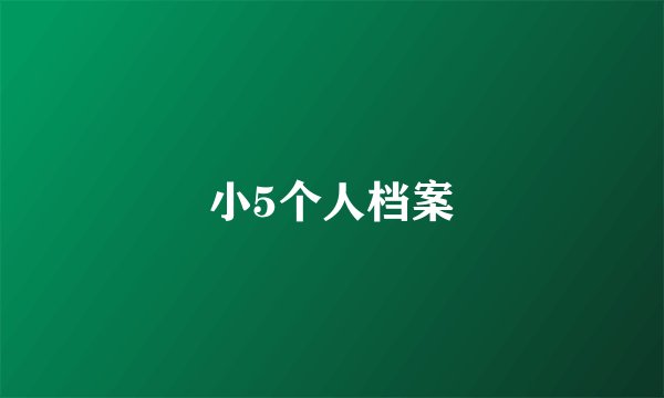 小5个人档案