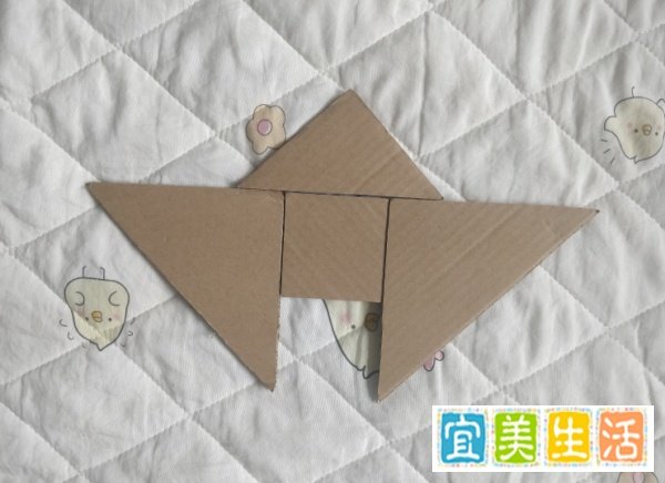 用七巧板怎么拼一个字母W呢?