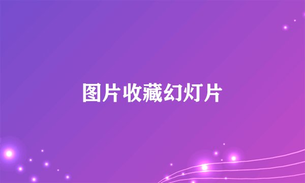 图片收藏幻灯片