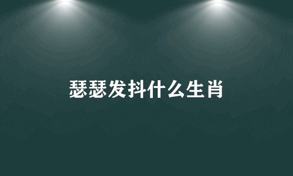 瑟瑟发抖什么生肖