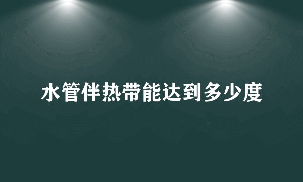 水管伴热带能达到多少度
