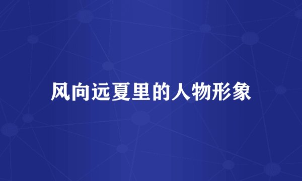 风向远夏里的人物形象
